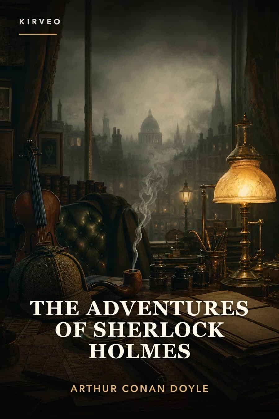 AI-designed cover for The Adventures of Sherlock Holmes